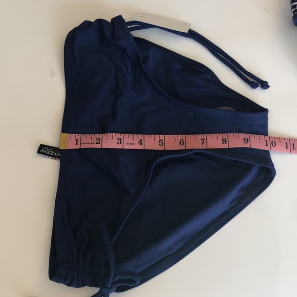 NWT Jantzen Sport Tankini Navy White High Neck Sz Small - Picture 12 of 14